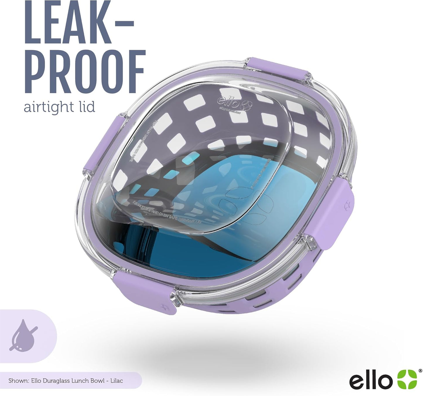 Ello Duraglass Meal Prep Lunch Bowl Container, 5 cup- Glass Food Storage Container with Silicone Sleeve and Airtight BPA-Free Plastic Lid, Dishwasher, Microwave, and Freezer Safe