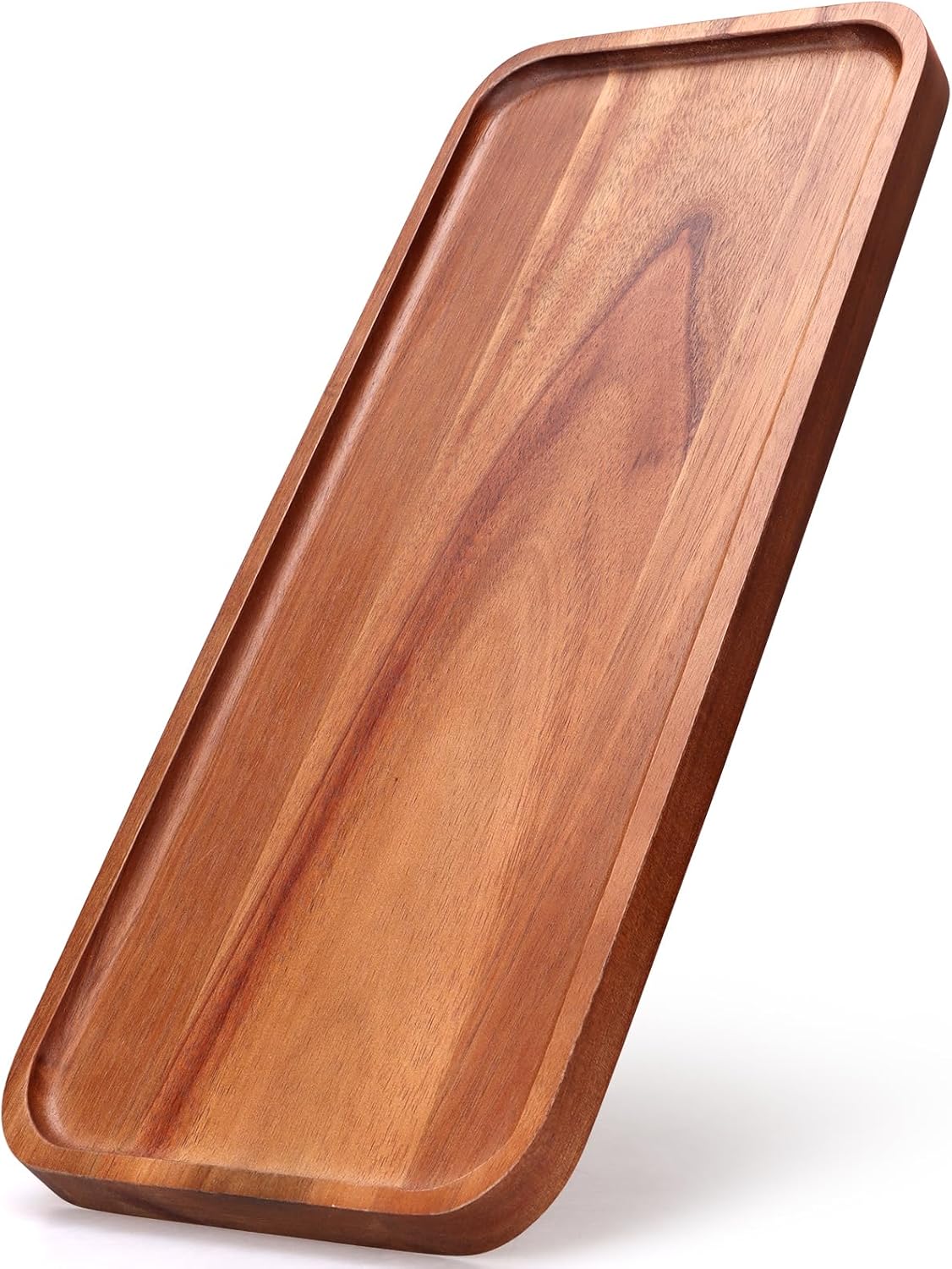 16" x 6.5" Large Wooden Serving Trays Long charcuterie Boards Rectangle Serving Platter for Cookie, Dessert, Food Dish Decorative Dinner Kitchen Tray Rectangle Cheese Board Snack Appetizer Plates