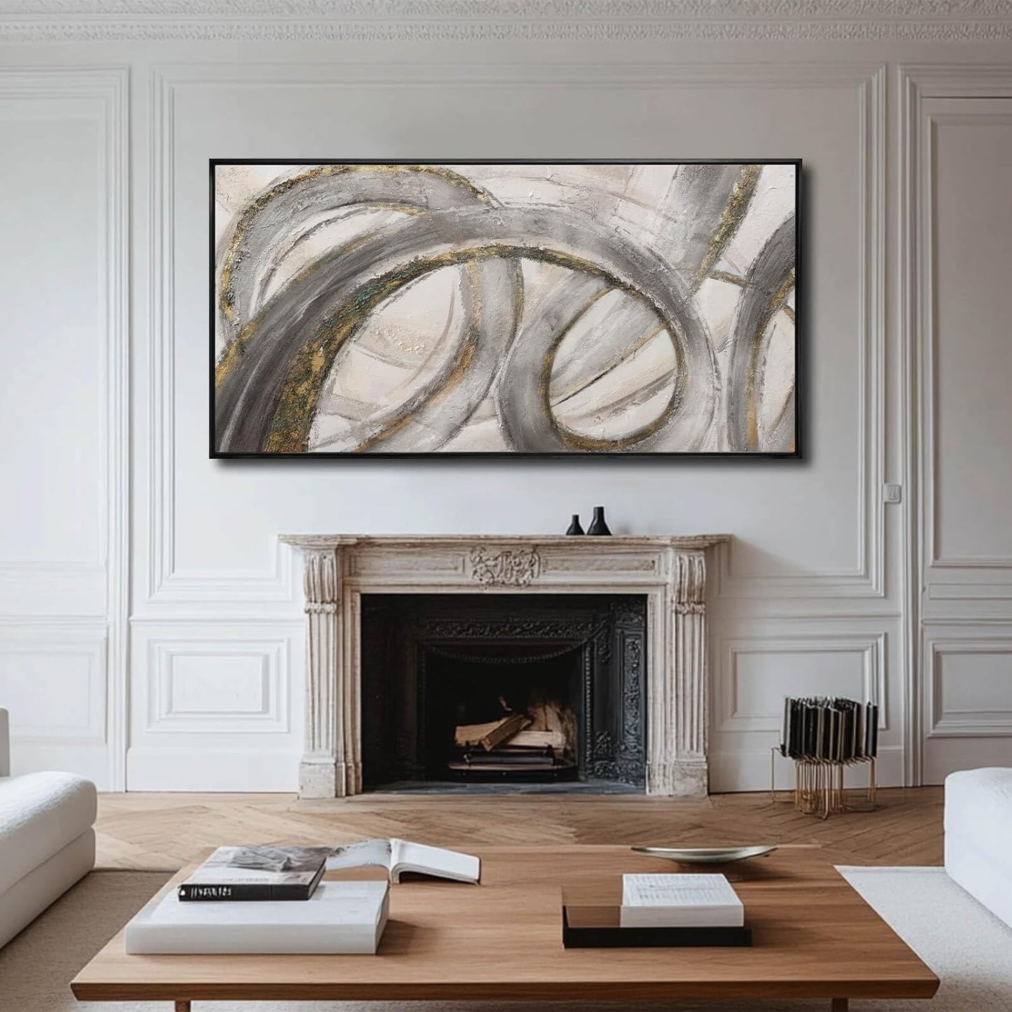 VAYIMDH Line Wall Paintings Modern Wall Art Textured Wall Decor 36"x70" Artwork for Living Room Kitchen Bedroom Wall Print Pictures