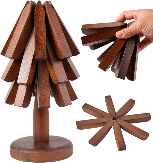 Trivets Tree Set of 3 Trivets for Hot Dishes Hot Pad Bowls and Teapots Coaster for Teapot Potholder Kitchen Gift Creative Gift, Table Decoration