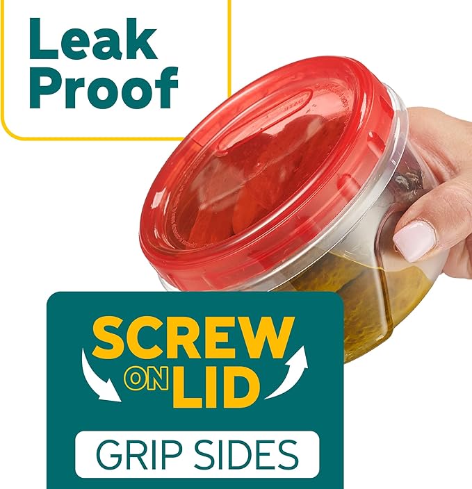 Twist Top Food Storage Containers 16 oz 12 Pack Plastic Freezer Storage Containers Leakproof Reusable with Screw on Colored Lids