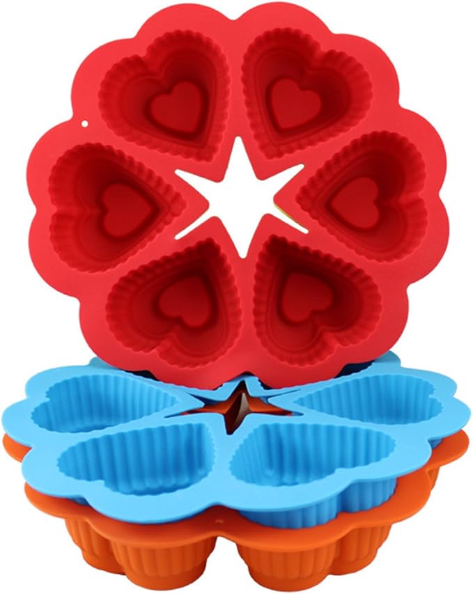 FantasyDay Heart Cake Mold Silicone Baking Molds Party Cake Bakeware for Your Birthday Dessert, Cake, Bread, Tart, Pie, Flan, Pudding, Maracoon and More #8