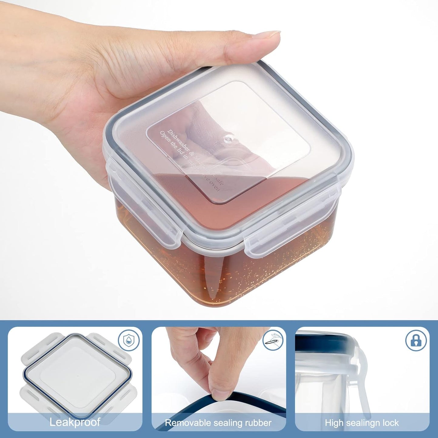 28 Pieces Food Storage Containers with Lids EXTRA LARGE Freezer Containers for Food BPA-Free Meat Fruit Vegetables Plastic Containers with lids Storage Airtight Leak-Proof Food Boxes for Kitchen