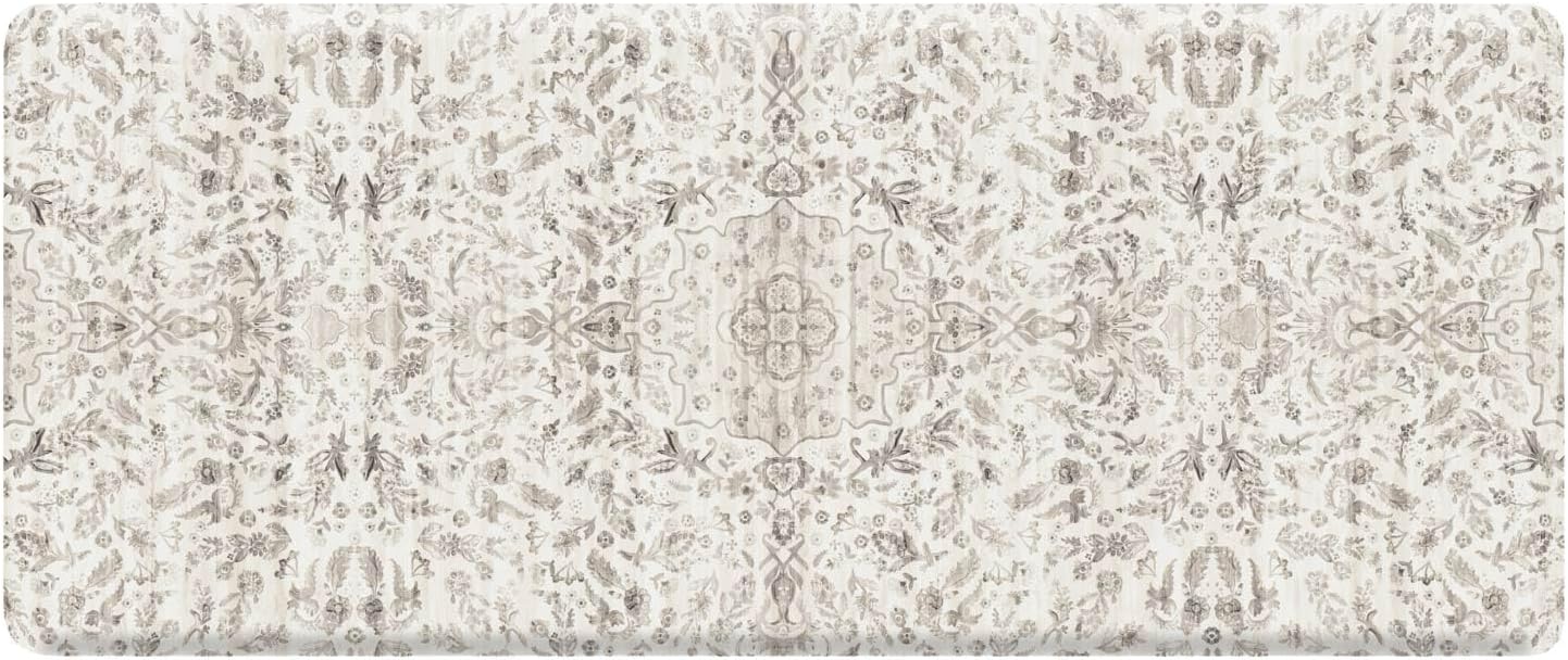 House of Noa Nama Standing Mat – Anti-Fatigue Cushioned Kitchen Mats for Floor | Ergonomic Bounce-Back Foam Kitchen Mats | Anti-Fatigue Mats for Kitchen & Standing | Emile Latte | 30" x 72"