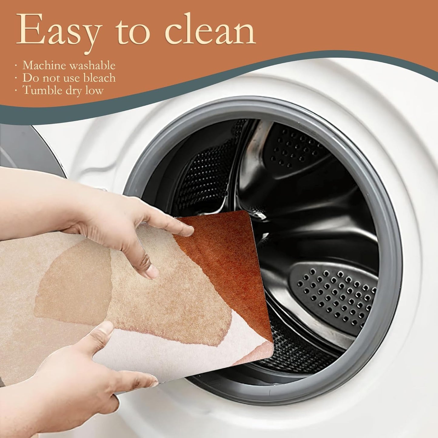 Boho Abstract Dish Drying Mats 18x24 Inch,Geometric Modern Art Dish Pad Drying Rack Mat for Kitchen Counter Ultra Absorbent Microfiber Dishware Coffee Maker Bar Countertop Decor