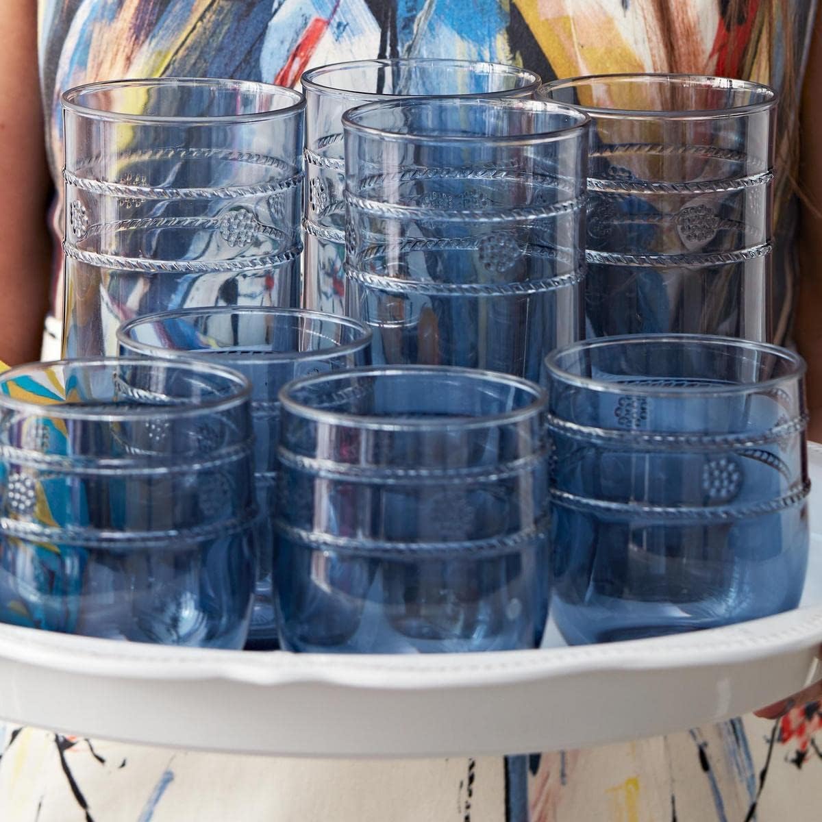 Juliska Isabella Acrylic Large Tumbler - Blue