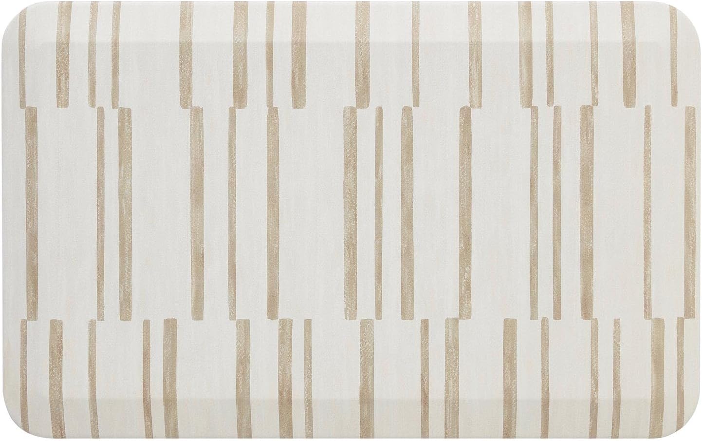 House of Noa Nama Standing Mat – Anti-Fatigue Cushioned Kitchen Mats for Floor | Ergonomic Bounce-Back Foam Kitchen Mats | Anti-Fatigue Mats for Kitchen & Standing | Nara Stripe Natural | 22" x 36"