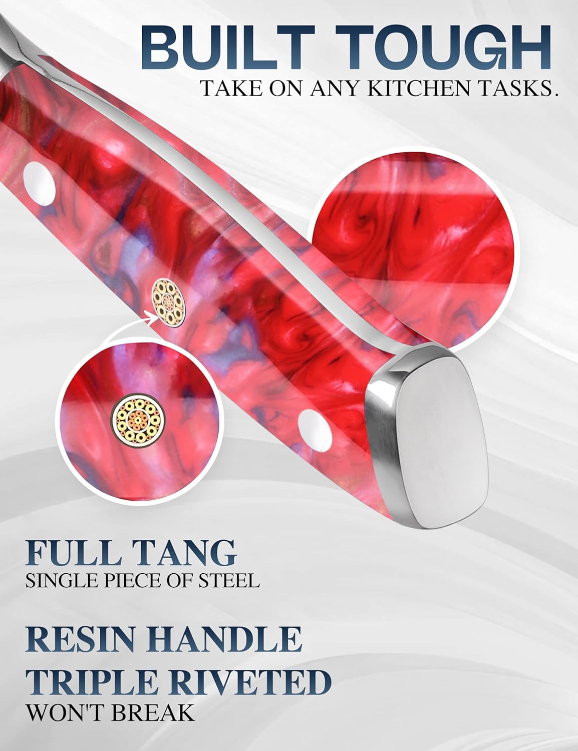 WILDMOK Damascus Paring knife, 3.5 inch sharp fruit Japanese 67 layer Damascus steel knife for carving and peeling knife, Resin handle with gift box