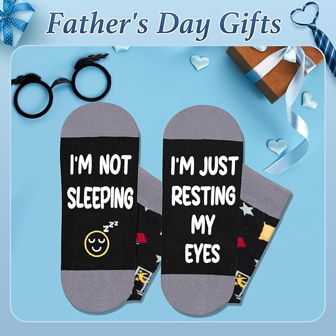 Gift Box For Dad - Unique Father Gifts With Funny Tumblers, Socks & Greeting Card, Present For Dad From Son Daughter Kids