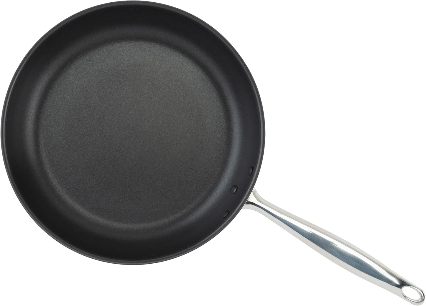 WINCO Tri-Ply Frying Pan, 12-dia, Silver