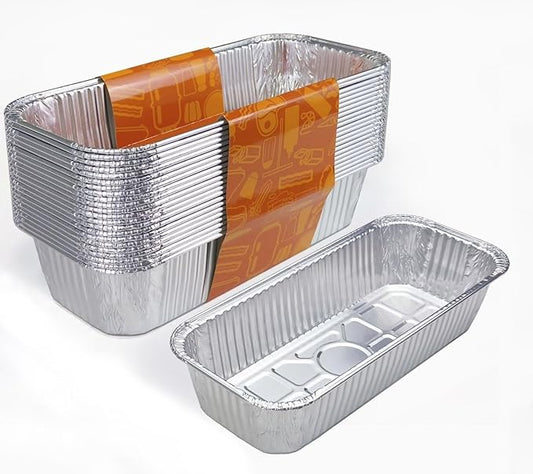 Drip Pans for Weber Grill, 20 Pack, Fits Summit & Genesis II Series, Stand-up Griddle & SmokeFire, Multi-Purpose 3 lb Aluminum Pans, Perfect for Baking Loaf Bread