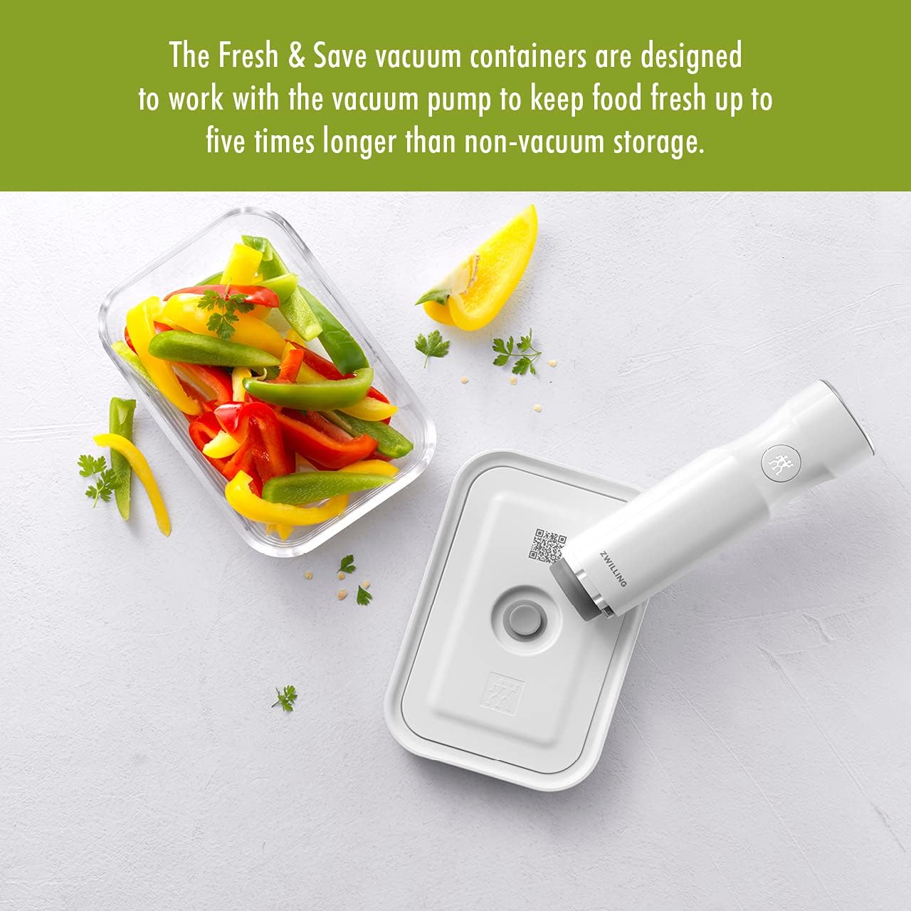 ZWILLING Fresh & Save Glass Airtight Food Storage Container, Meal Prep Container - Medium