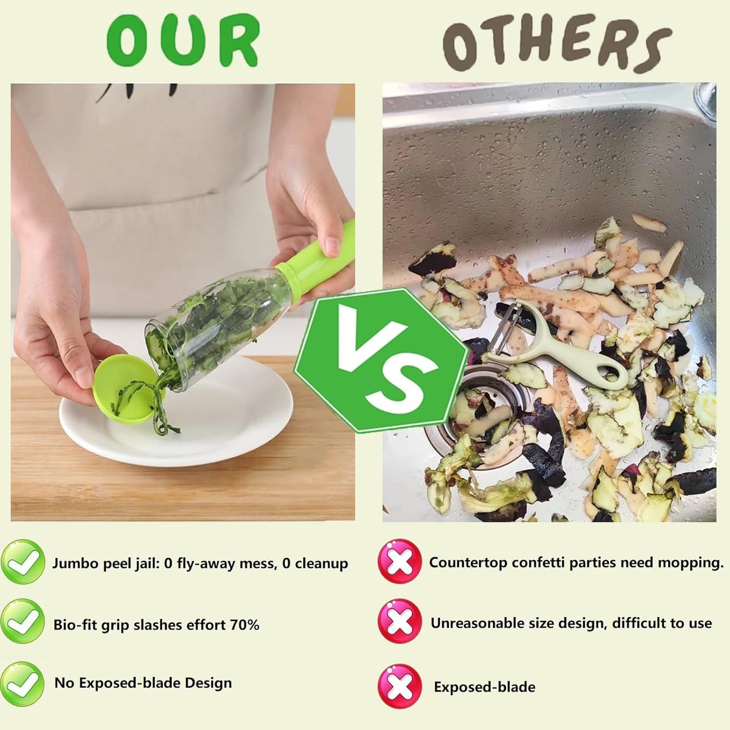 Vegetable peelers for kitchen, Potato Peeler, Fruit Carrot Veggie Peelers Built-in peel catcher, Peeler with Ergonomic Non-Slip Handle,Dishwasher safe for home, office and camping(Red)