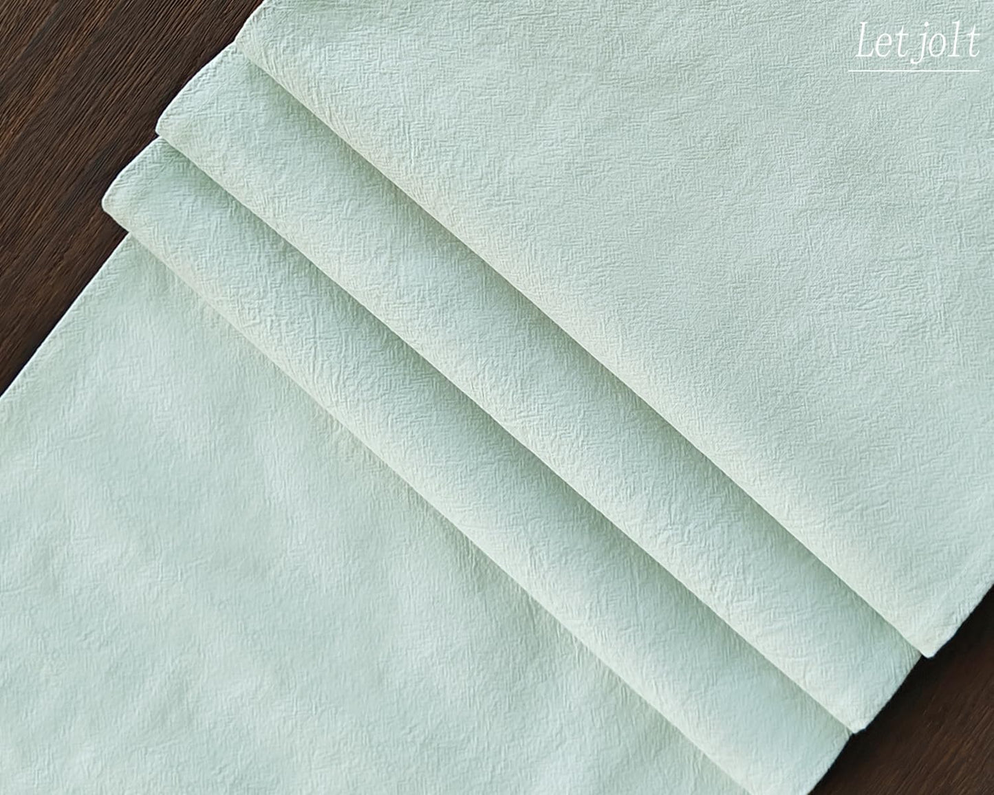 Letjolt Mint Green Table Runner 72 Inches Rustic Farmhouse Table Runner Cotton Runner Plain Table Decor