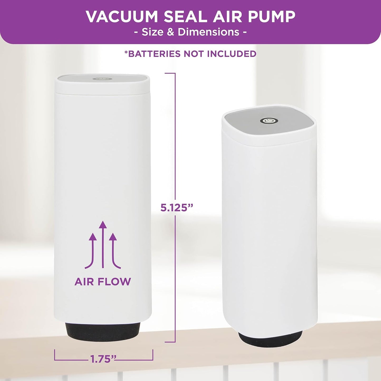 HOLDN’ STORAGE Electronic Vacuum Pump for Food Containers, Quick-Seal Technology for Marinating, Meal Prep & Leftovers Storage