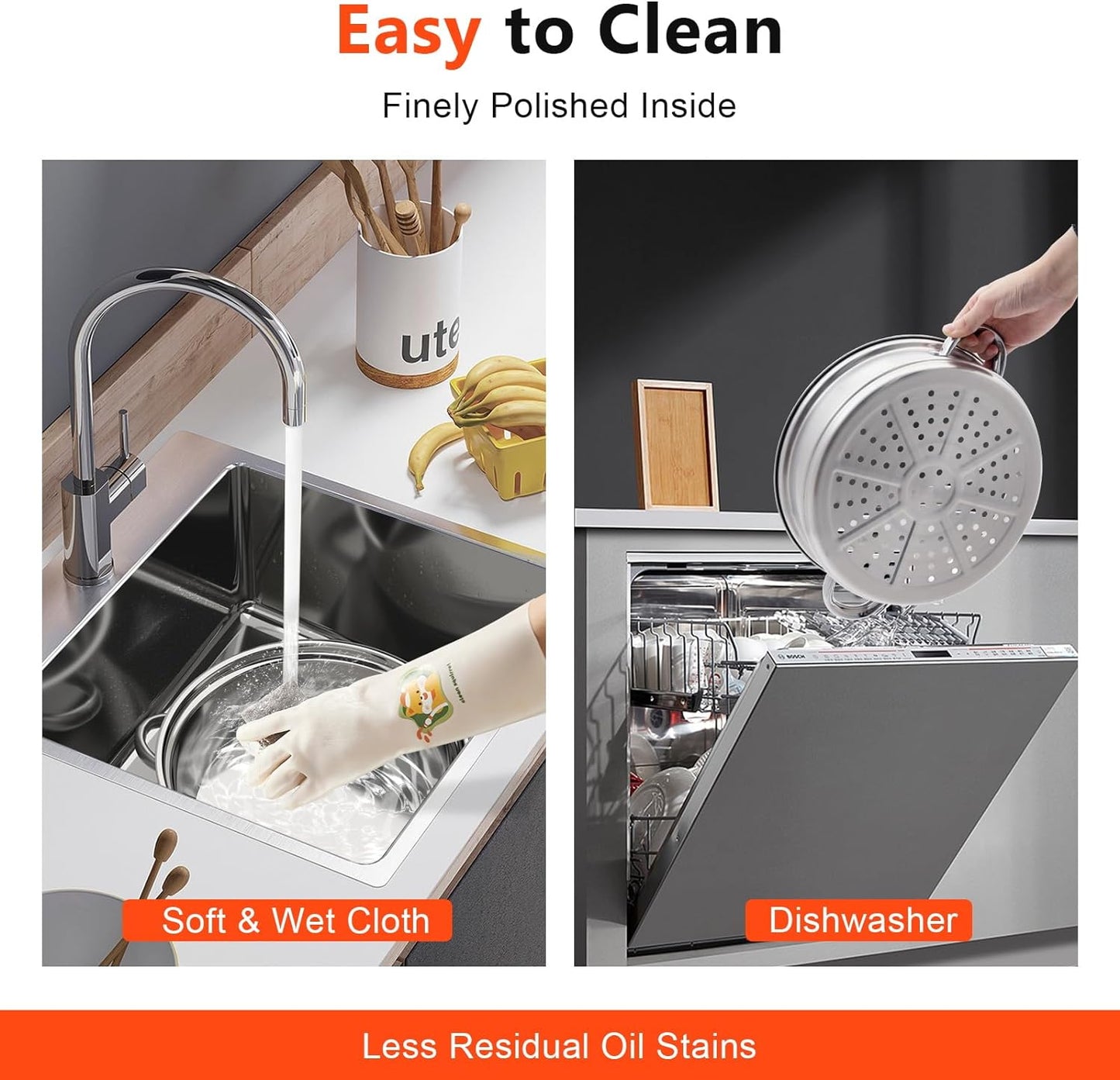 12.8in 3 Tier Stainless Steel Steamer Pot Multipurpose Stainless Steel Steam Pot Cookware Steamer Pot with Lid for Cooking Vegetable Stock Sauce Food