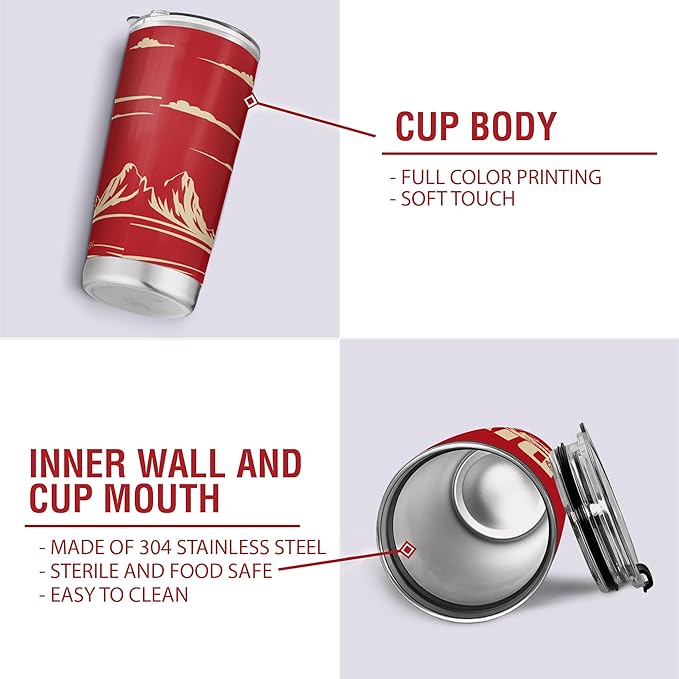 Delta Sigma Theta Sorority Paraphernalia - Official Vendor - 20 oz Stainless Steel Insulated Sublimation Tumbler - Diva