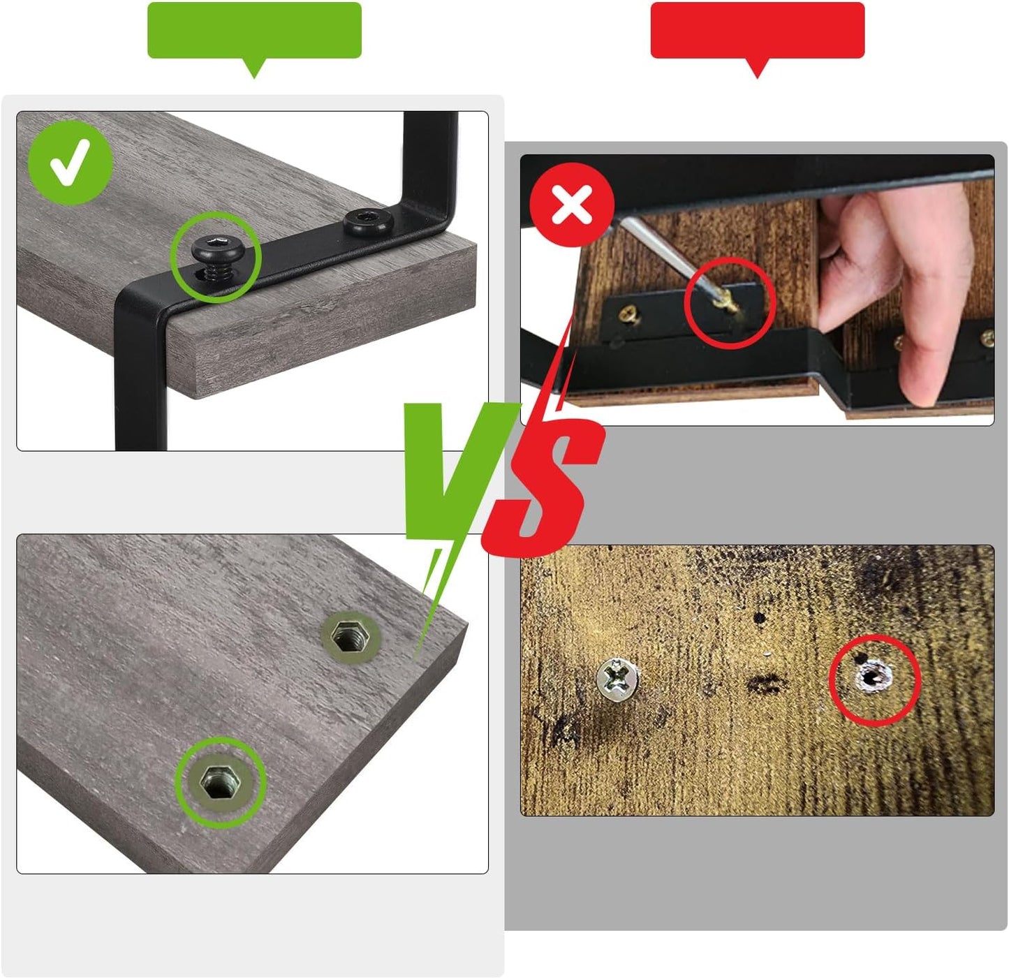 YINMIT Wooden Display Riser Stand, Tiered Perfume and Cologne Organizer Stand, 4 Tier Spice Rack Organizer, Rustic Display Shelf for Candles (4 Tier,2Pack,Grey)