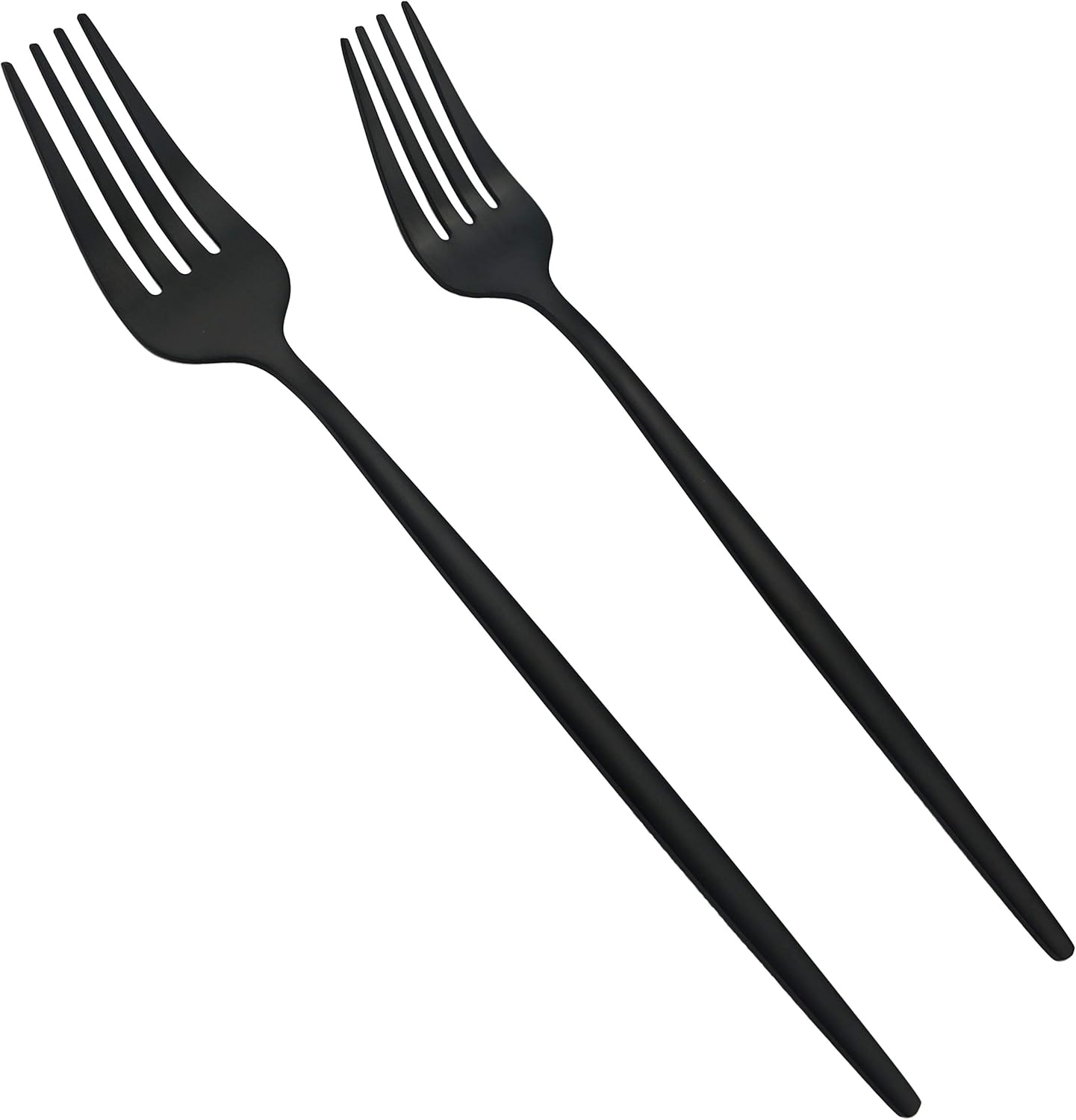 60-Piece Modern Matte Silverware Set, Uniturcky 304 Stainless Steel Flatware Cutlery Set, Elegant Kitchen Utensils Service For 12, Includes Dinner Knives/Spoons/Forks, Black Satin Finish