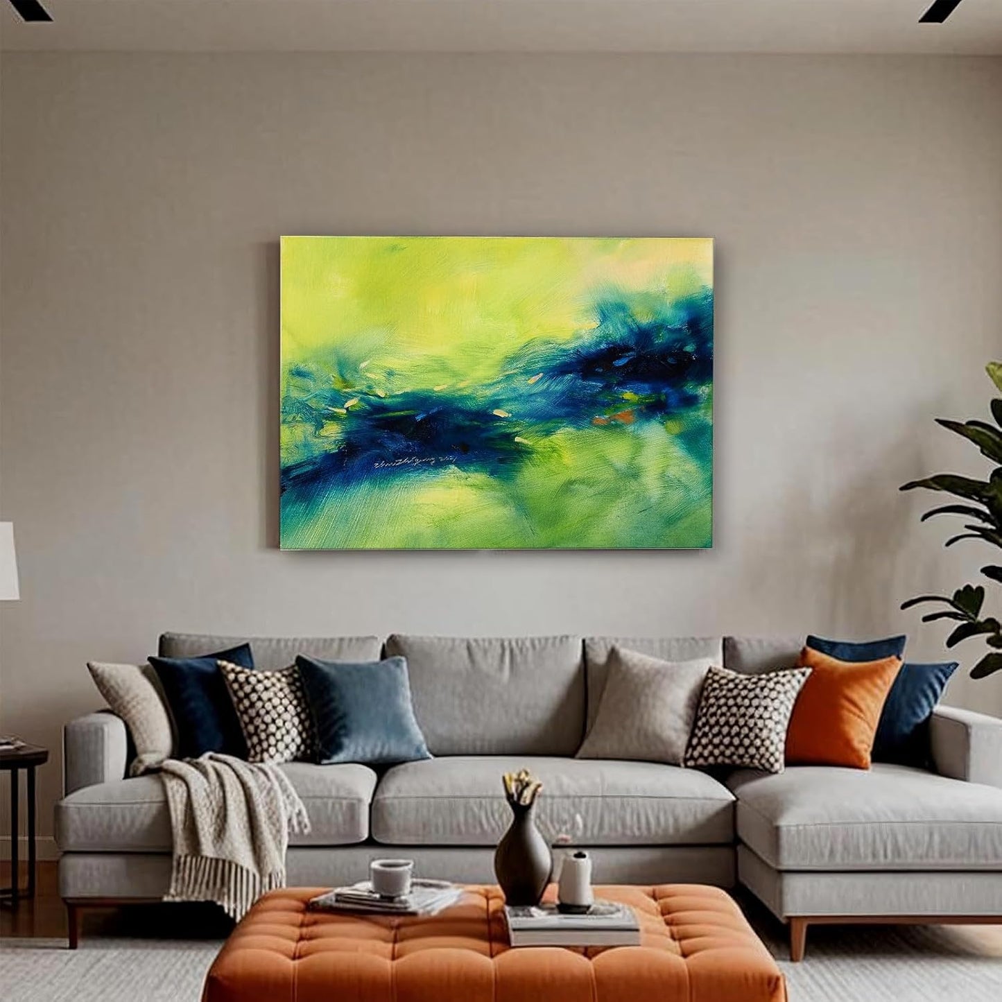 Gloliv Canvas Wall Art for Living Room – Abstract Wall Decor Painting, Artist-Authorized Reproduction Print – Modern Canvas Prints for Office, Bedroom, Bathroom & Kitchen Home Decor 32"x24"