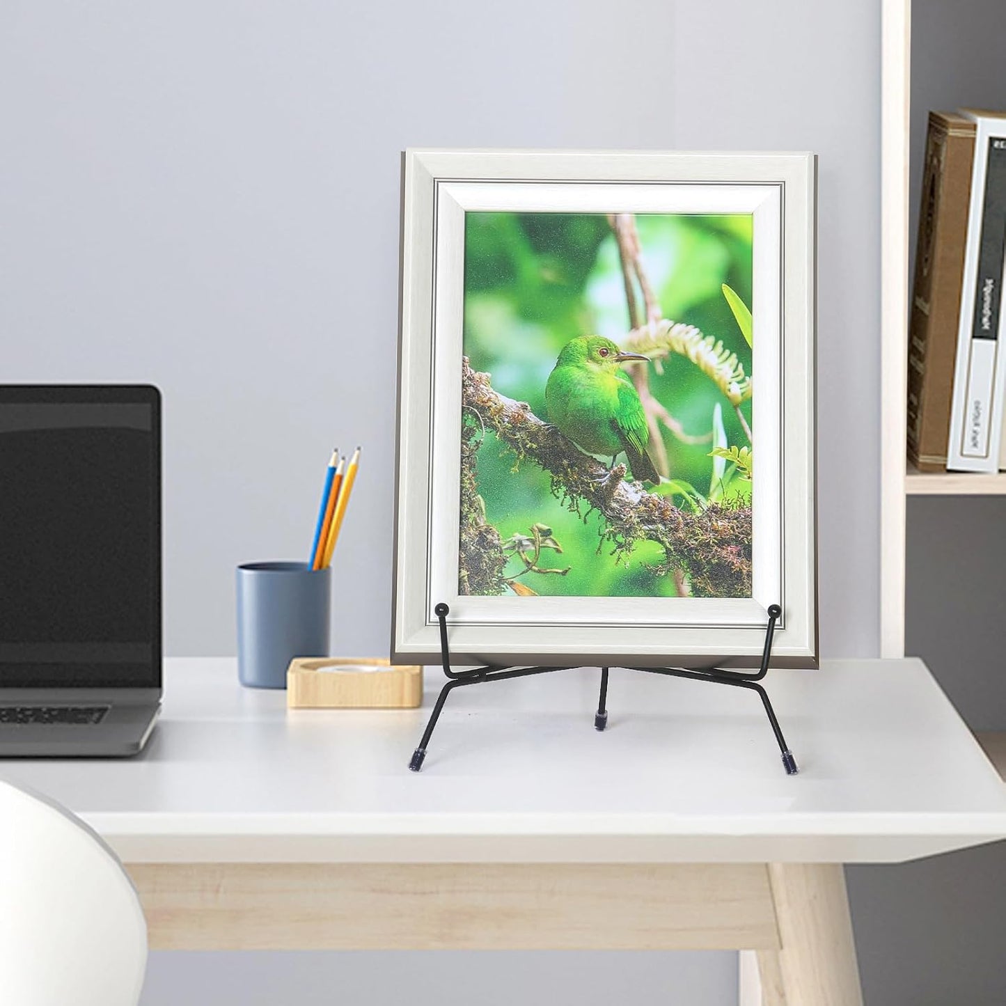 6 Pack Upgraded Plate Display Stands, 8 Inch Anti-Slip Iron Photo Holder Stands Book Display Stands, Compatible 8 to 12 Inch Decorative Plates, Picture Frames and Artworks