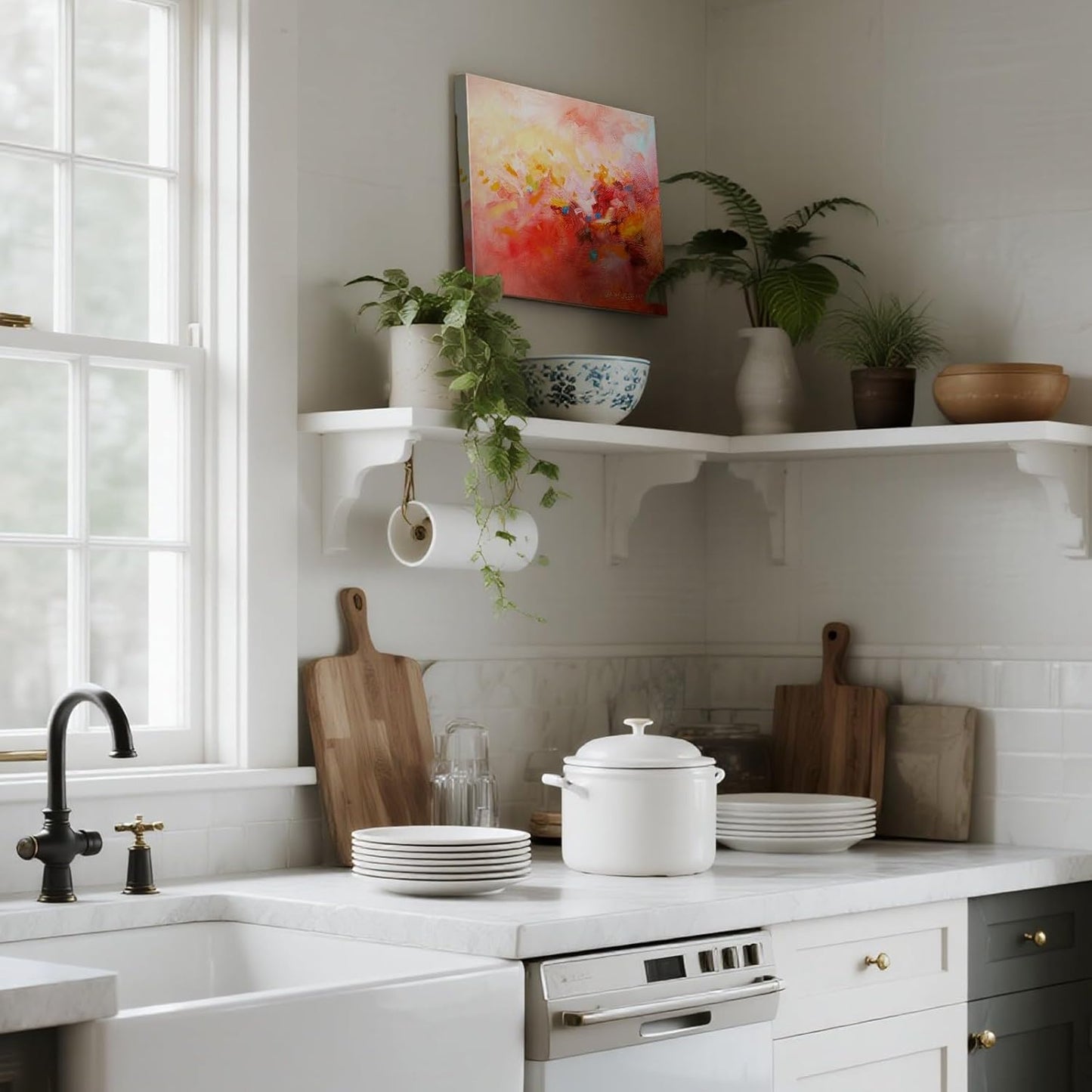 Gloliv Canvas Wall Art – Abstract Wall Decor Painting, Artist-Authorized Reproduction Canvas Prints, Modern Wall Art Decor for Living Room, Bedroom, or Office 10"x8"