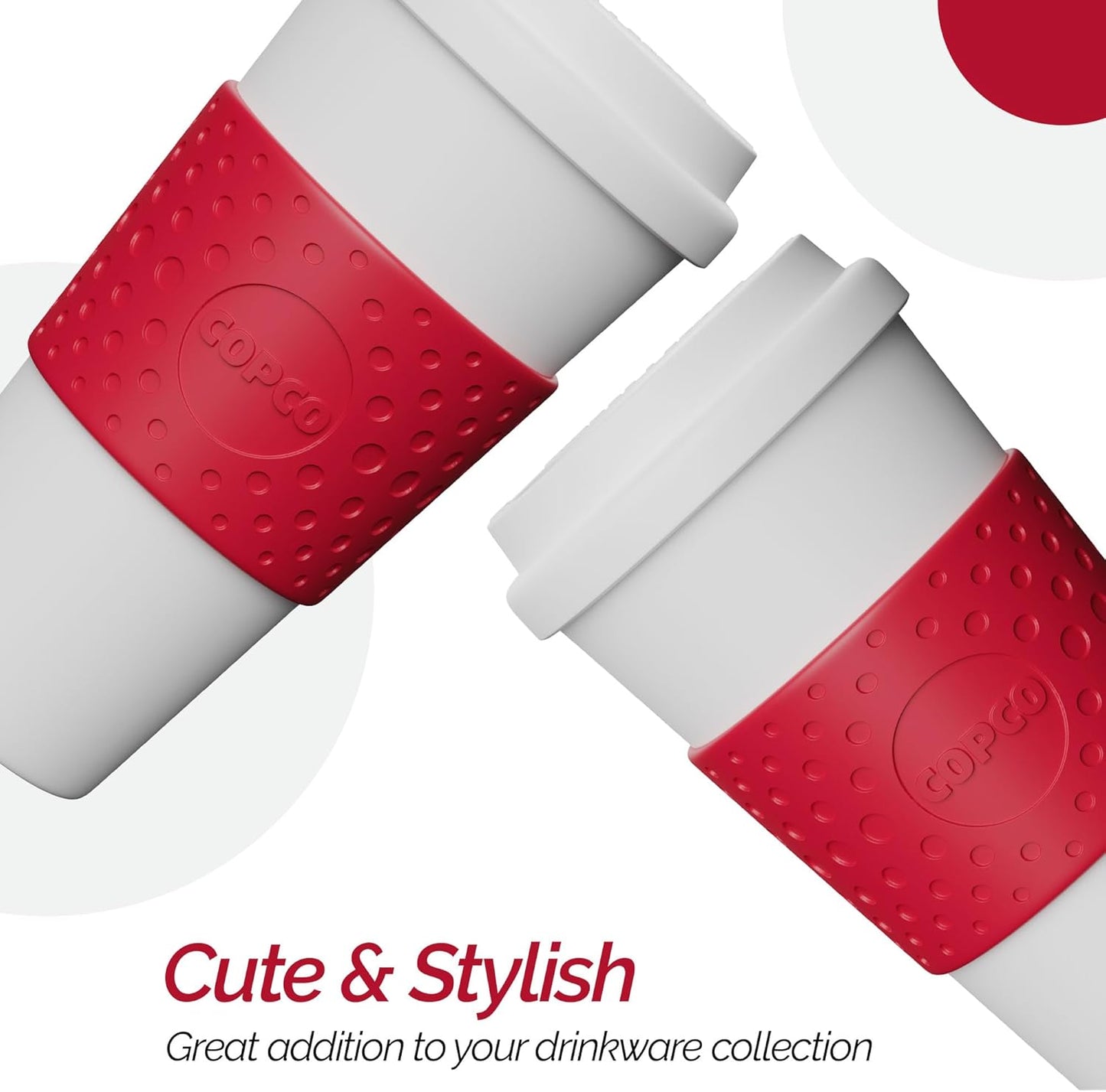 Copco Acadia Travel Mug, 16-Ounce, Cherry Red