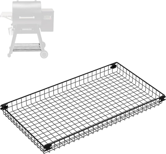 Stanbroil Pellet Grill Storage Shelf, Pellet Grill Storage Basket Fits Traeger Ironwood 650 and Pro 575 Grill, Grill Accessories to Add Storage Space