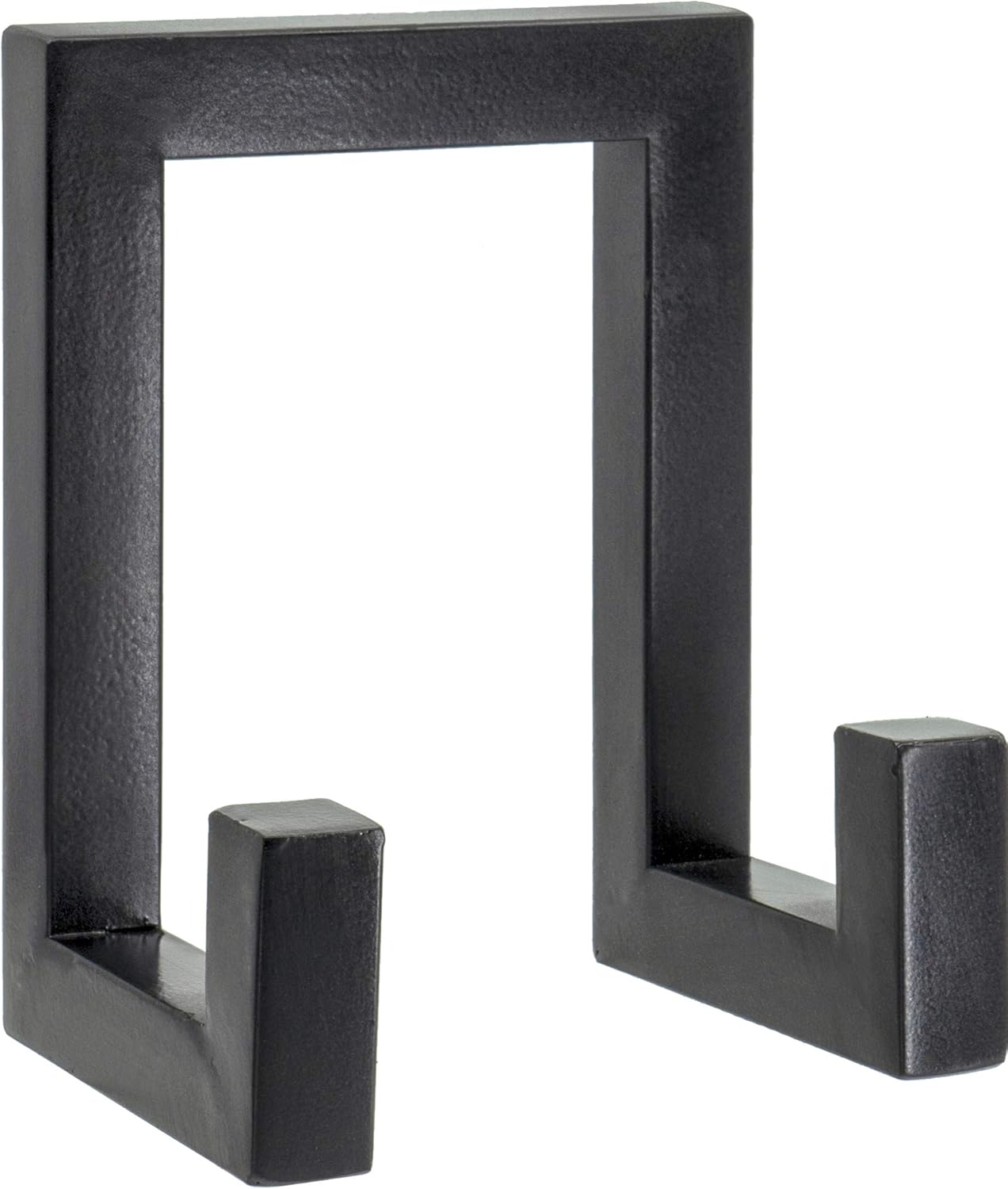 Red Co. 8” Tall Industrial-Style Metal Photo Frame Holder & Plate Display Stand Easel, Matte Black