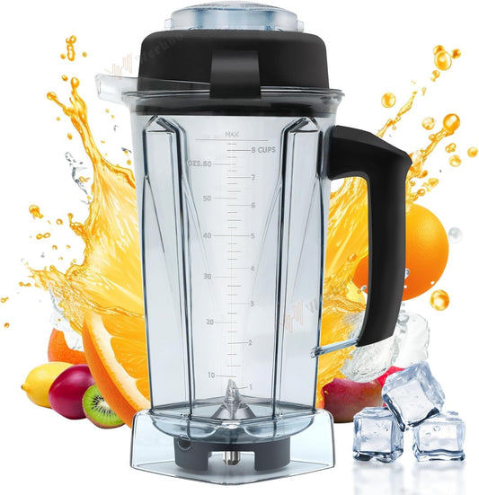Fit for vitamix Blender Pitcher 5200 6300 VM0101 VM0102 VM0103 VM0158 VM0197 E310 Pitcher,Classic Explorian Commercial Series,fit for vitamix Blender Container 64 OZ Cup Jar,Prevent Leakage,3 YR GNTEE