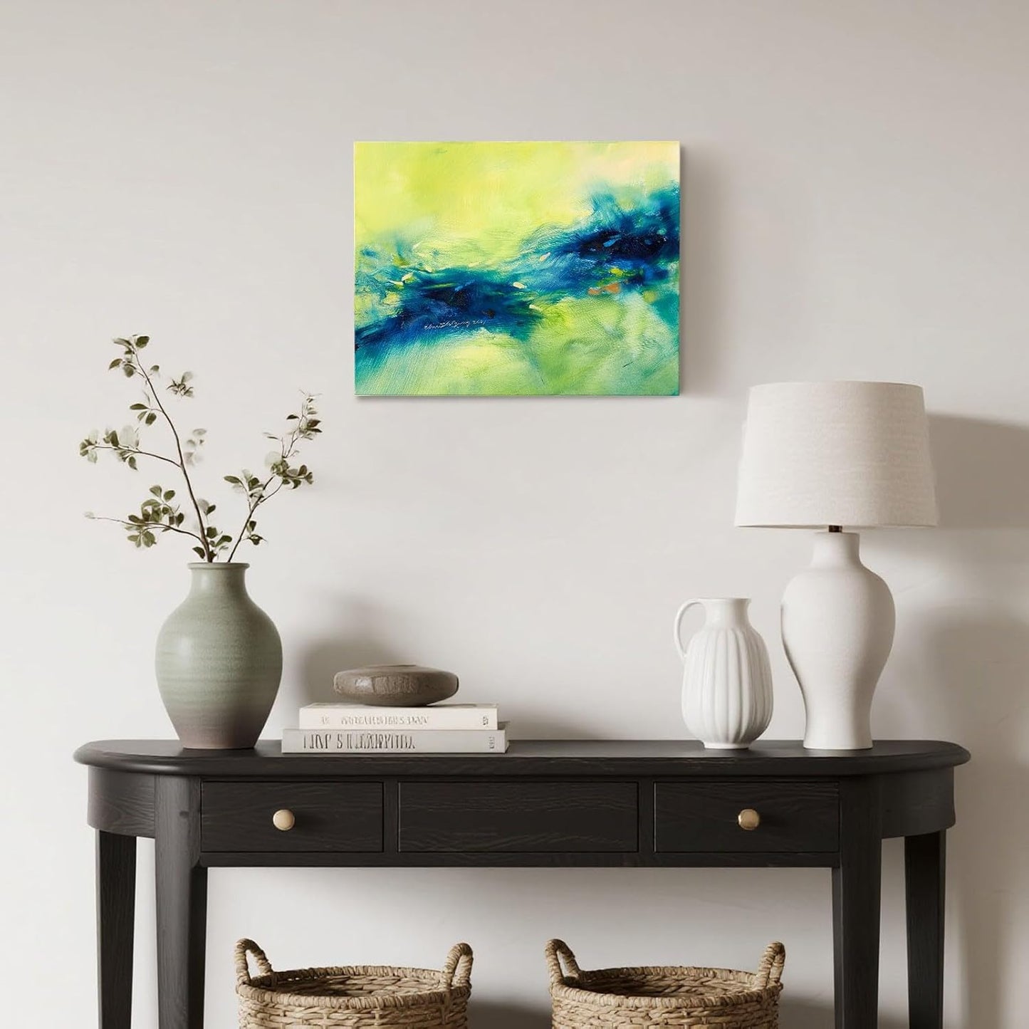 Gloliv Canvas Wall Art for Living Room – Abstract Wall Decor Painting, Artist-Authorized Reproduction Print – Modern Canvas Prints for Office, Bedroom, Bathroom & Kitchen Home Decor 23"x20"