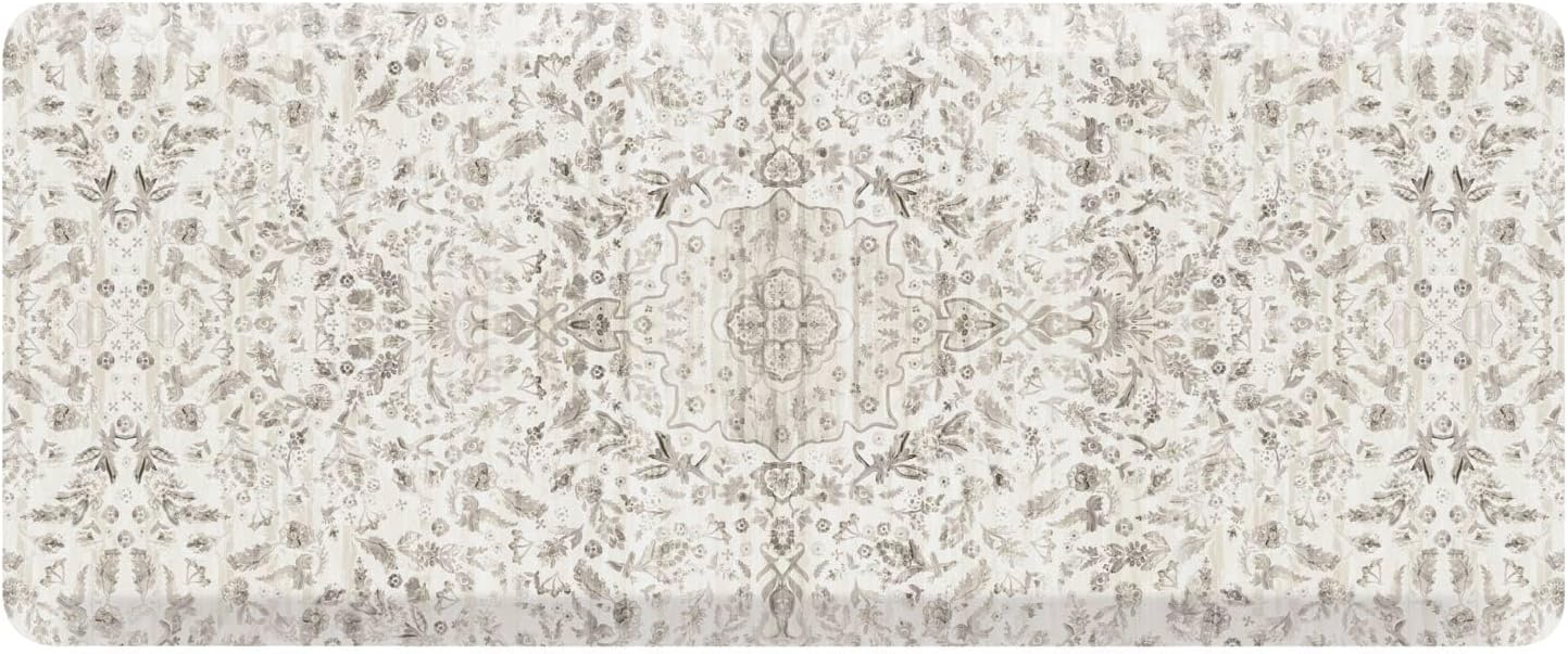 House of Noa Nama Standing Mat – Anti-Fatigue Cushioned Kitchen Mats for Floor | Ergonomic Bounce-Back Foam Kitchen Mats | Anti-Fatigue Mats for Kitchen & Standing | Emile Latte | 22" x 54"