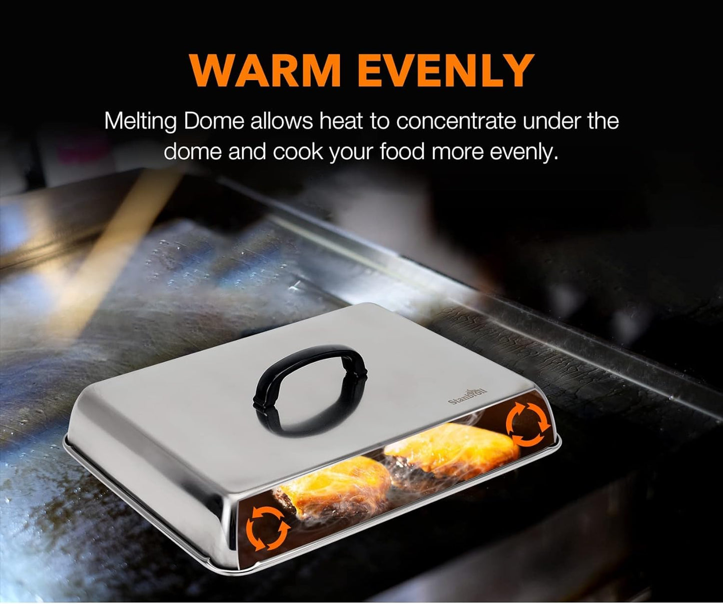 Stanbroil BBQ Griddle Accessories Set of 6 - Heavy Duty Stainless Steel Scraper, Spatula, Basting Cover and Bottles for Blackstone, Camp Chef Grill and Outdoor Griddle Accessories