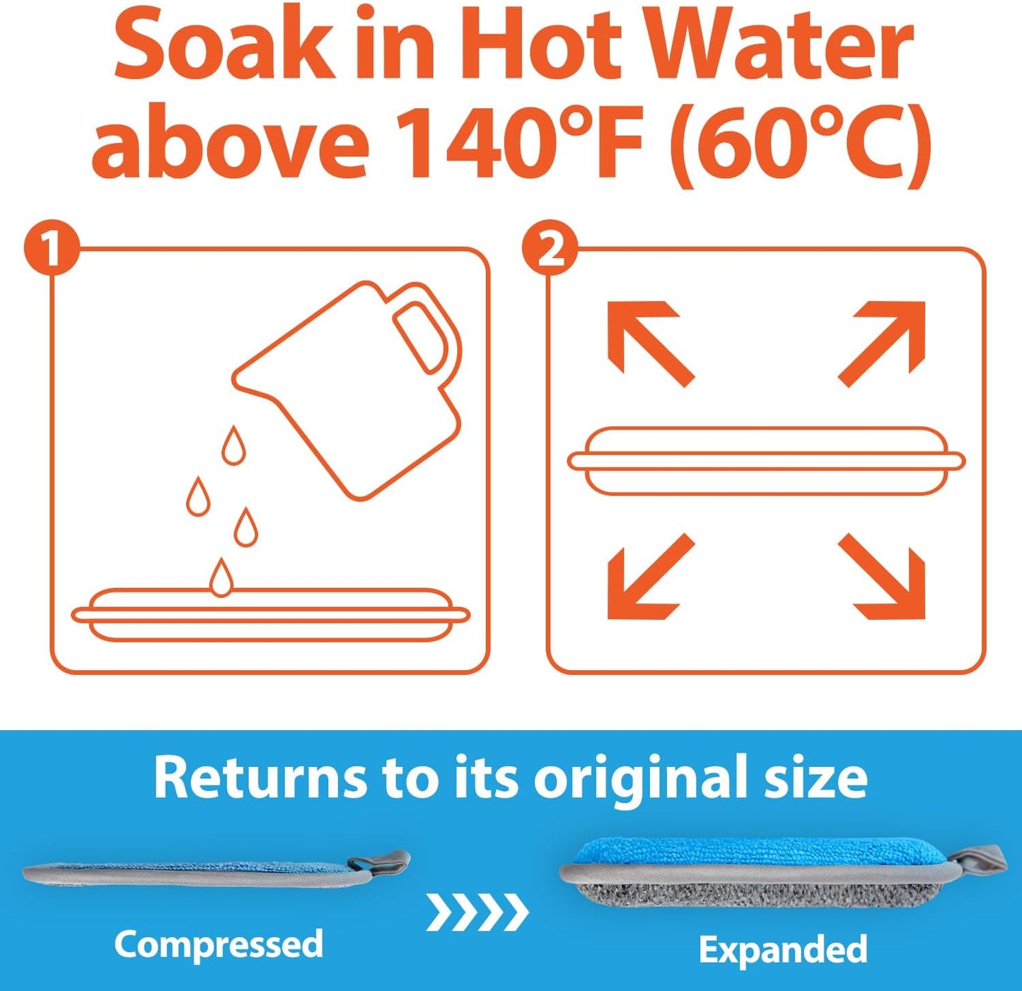 Sponges Kitchen Dish Sponge for Washing Dishes Cleaning Kitchen, All-Purpose, 6 Pack, Non Scratch, Rough Scrubbers Side for Non-Stick Cookware, Soft Microfiber Scrub Side for Dishes, Mr. Scrub