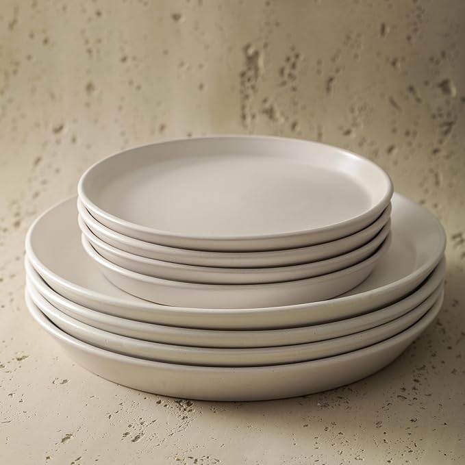Stone Lain Albie 32-Piece Dinnerware Set Stoneware, White Speckled