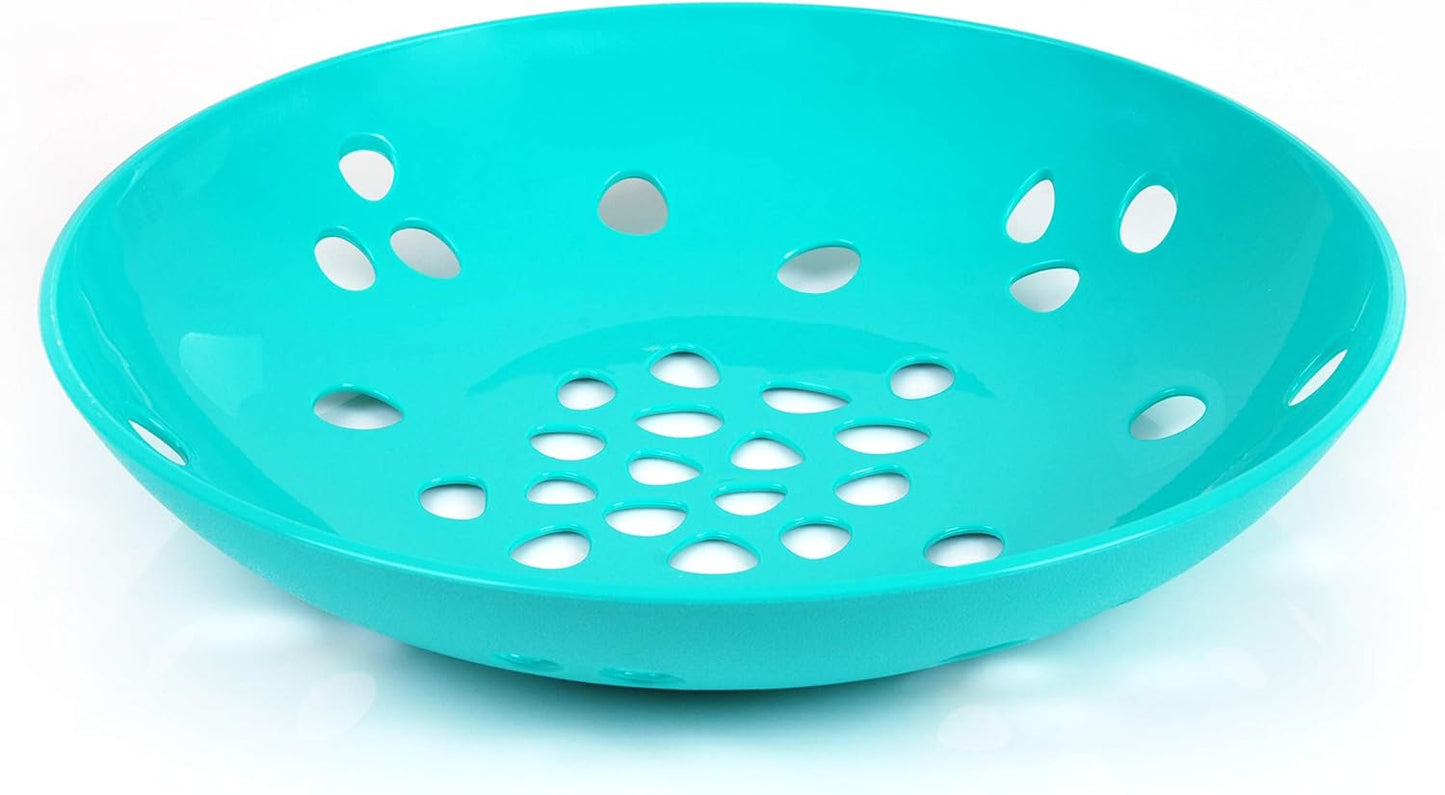 Mintra Home Curly Collection (Fruit Tray 1pk, Teal)