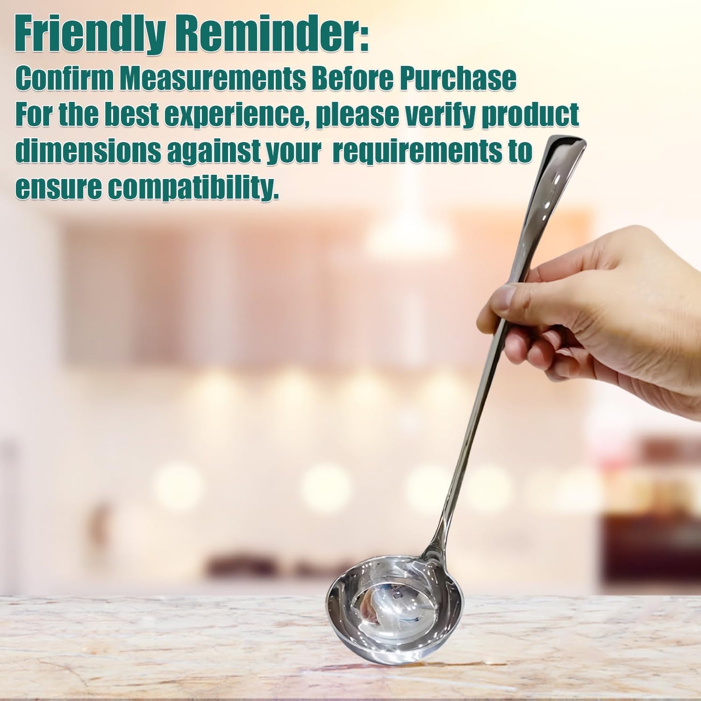 Soup Gravy Ladle Heavy Duty 18/10 Stainless Steel 11-Inch Kitchen Cooking Gravy Serving Ladle (1Pack).