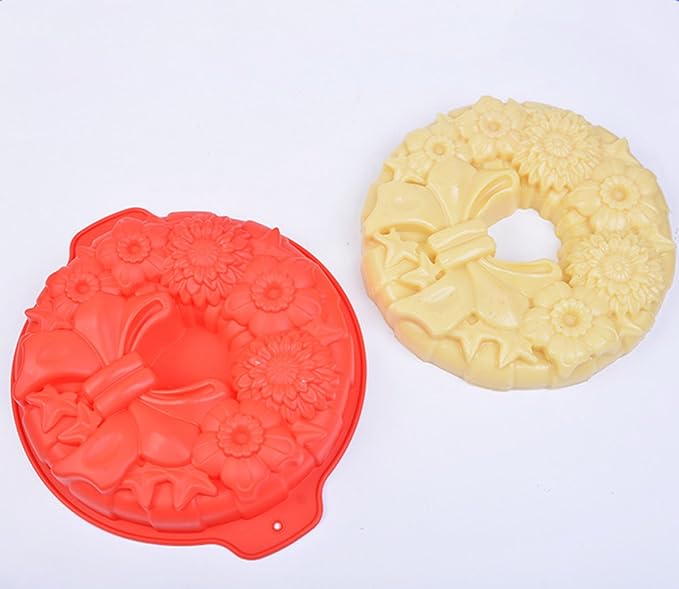 FantasyDay 11.5'' Bow Tie Flower Cake Mold Silicone Baking Molds Party Cake Bakeware for Your Birthday Dessert, Cake, Bread, Tart, Pie, Flan and More #3