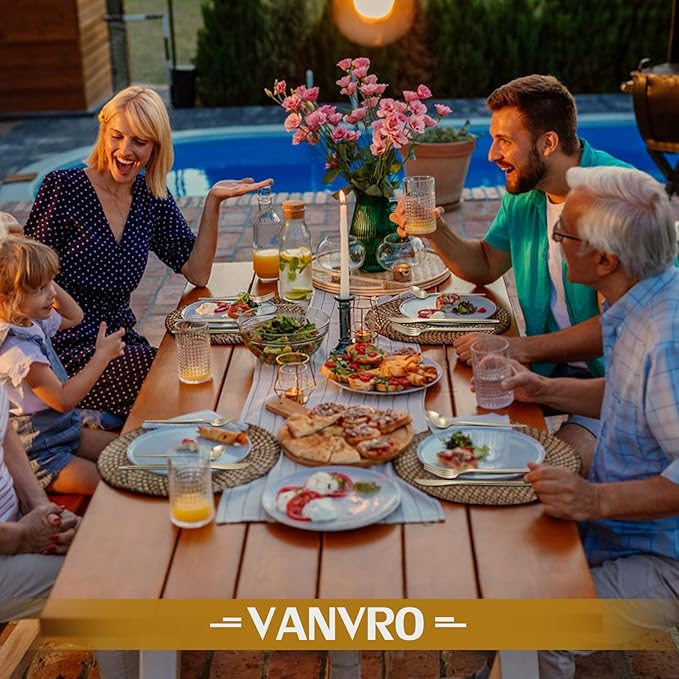 Champagne Gold Silverware Set, 60-Piece Stainless Steel Flatware set,Matte Silverware Sets Service for 12, Tableware Cutlery Satin Finish Utensils for Kitchen,Dishwasher Safe