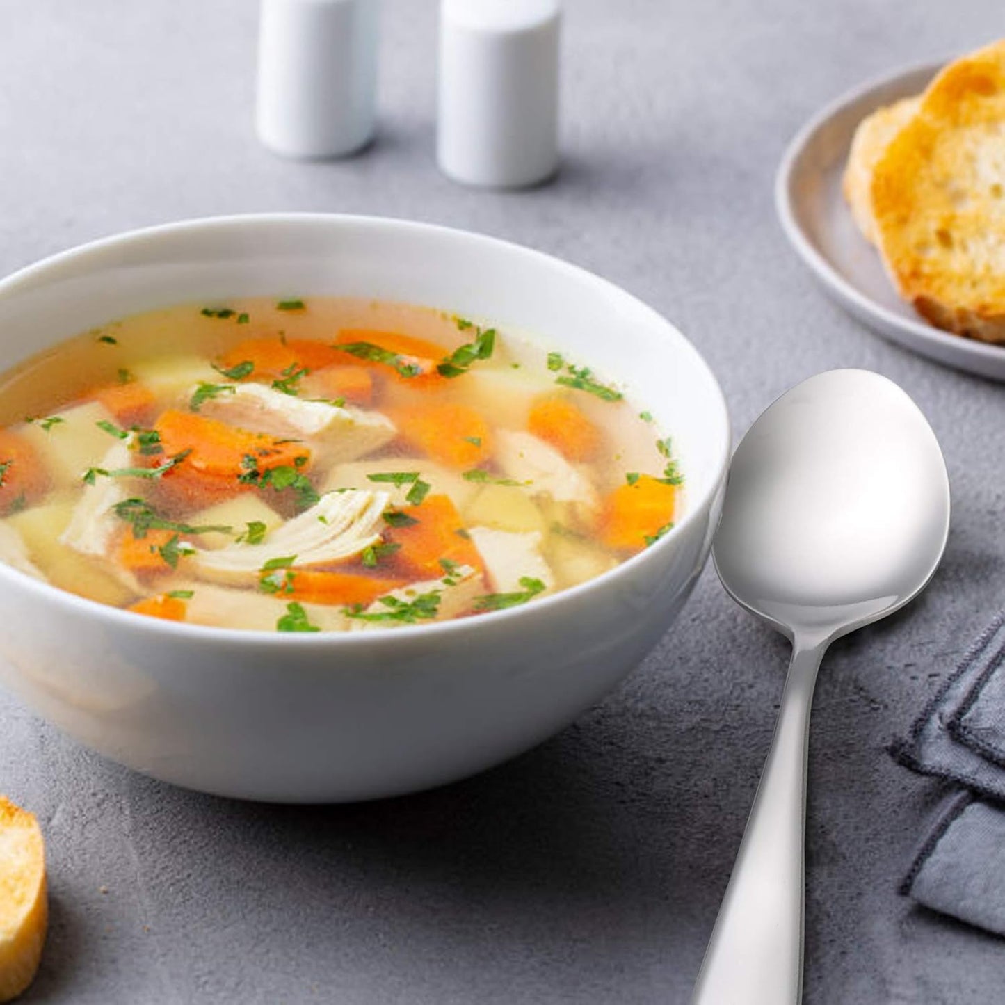 Asking 12-Piece Stainless Steel Kitchen Dinner Spoon, Cutlery Table Spoons