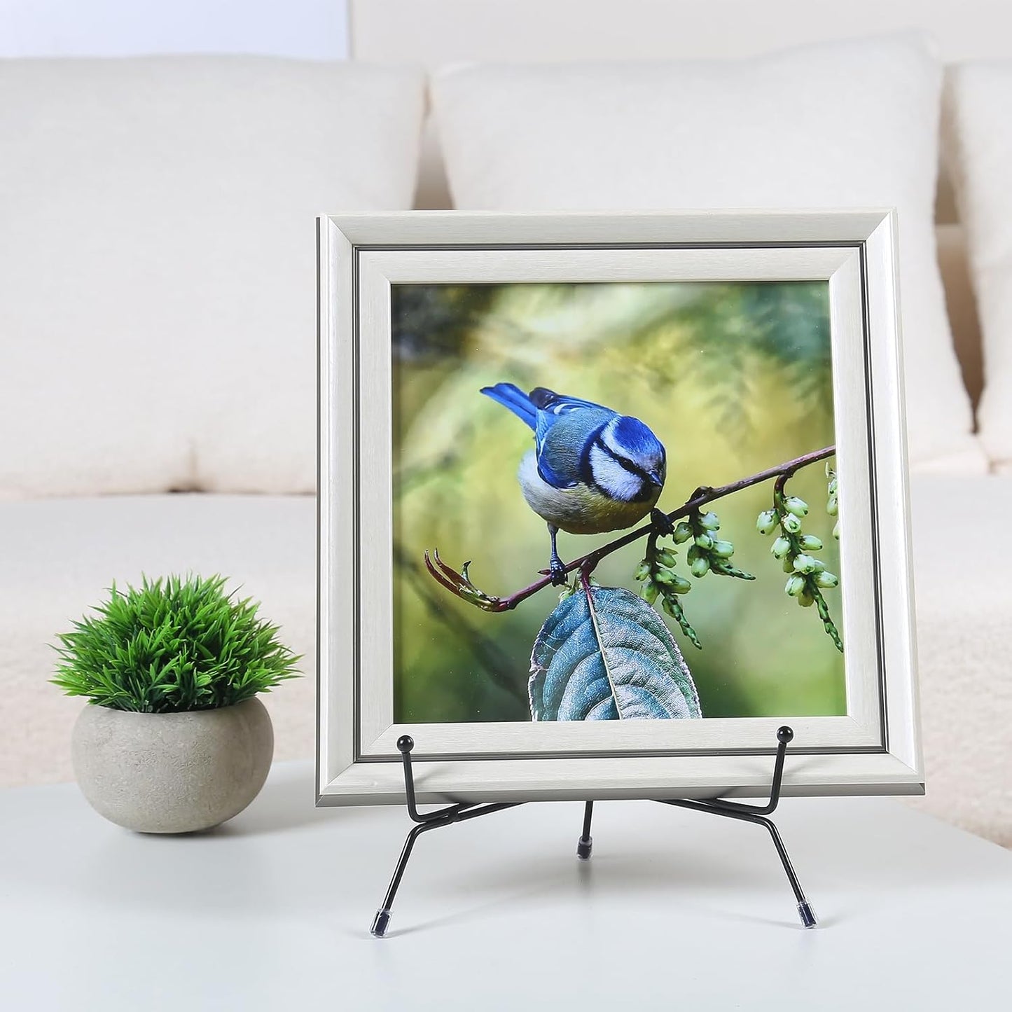 6 Pack Upgraded Plate Display Stands, 8 Inch Anti-Slip Iron Photo Holder Stands Book Display Stands, Compatible 8 to 12 Inch Decorative Plates, Picture Frames and Artworks