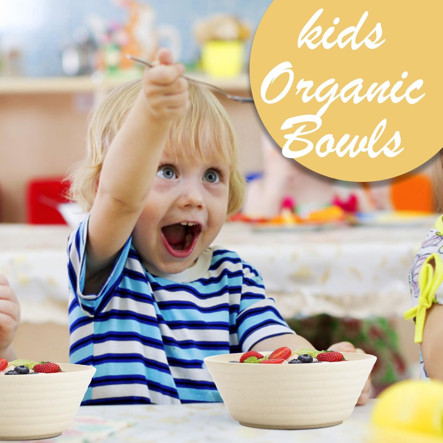 Wrova Wheat Straw Bowl Sets,6 PCS Unbreakable Cereal Bowl 36 OZ,Microwave and Dishwasher Safe Bowls,Soup Bowl Sets for Serving Soup,Oatmeal and Salad （Beige）