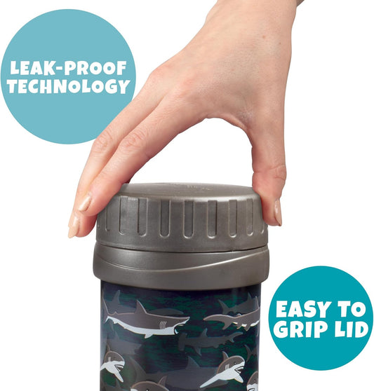 Bentology Insulated 13oz Food Jar for Kids- Hot or Cold Food, Soups, Liquids, Noodles - Wide Mouth Stainless Steel Container & BPA Free, Large Leak Proof thermos for Back to School Lunch Boxes, Bags