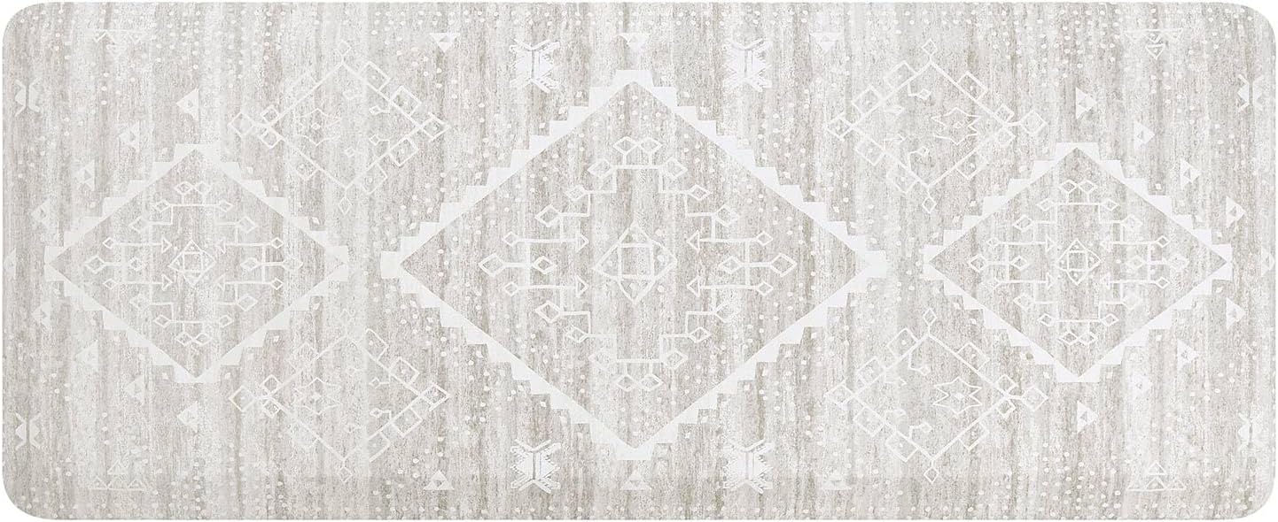 House of Noa Nama Standing Mat – Anti-Fatigue Cushioned Kitchen Mats for Floor | Ergonomic Bounce-Back Foam Kitchen Mats | Anti-Fatigue Mats for Kitchen & Standing | Ula Driftwood | 22"x54"