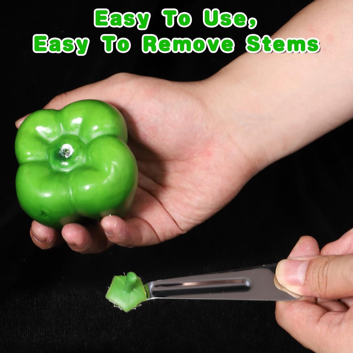 6 Pcs Tomato Stem Corer Strawberry Pitter Baller Practical Stainless Steel Huller Kitchen Tool Fruit Vegetable Stem Remover