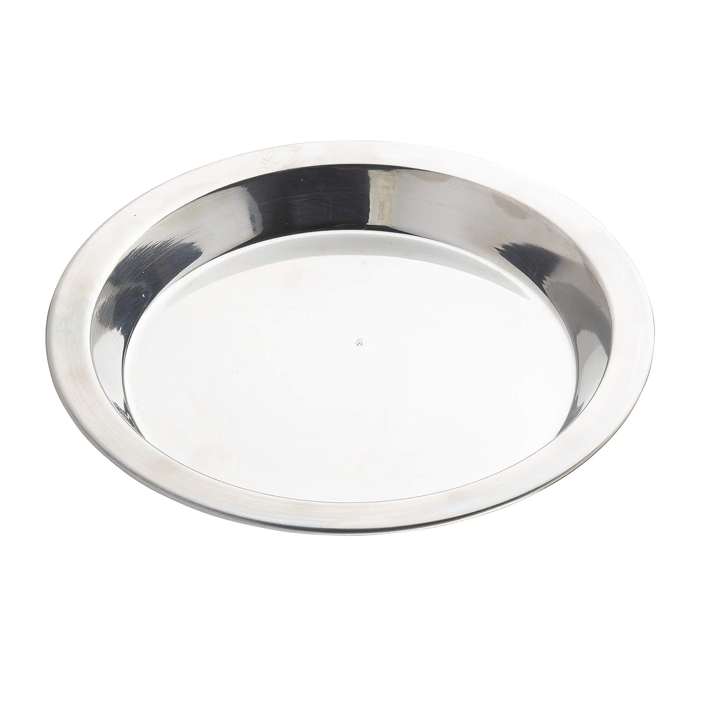 TableCraft 10548 Pie Pan, 10-1/8" Dia. x 3/4", Round, Stainless Steel