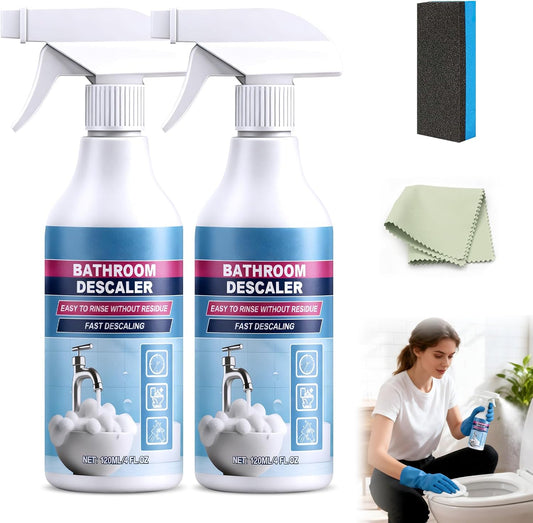 Bathroom Descaler Foam Cleaner, 2025 New Bathroom Descaler, Bathtub Cleaner,Stubborn Stains Cleaner,All Purpose Bathroom Cleaner Foam Spray for Home Kitchen(2pcs)