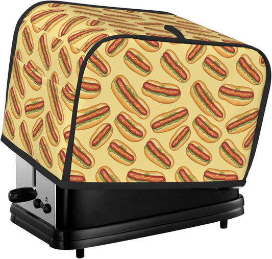 Toaster Cover 2 Slice Hotdogs Kitchen Small Appliance Covers with Pockets Dust and Fingerprint Protection