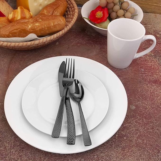 Gibson Home 102563.16RM Classic Porcelain Zen Buffet 16 Piece Round Dinnerware Set with Multi Sized Plates, Bowls, and Mugs, White (2 Pack)