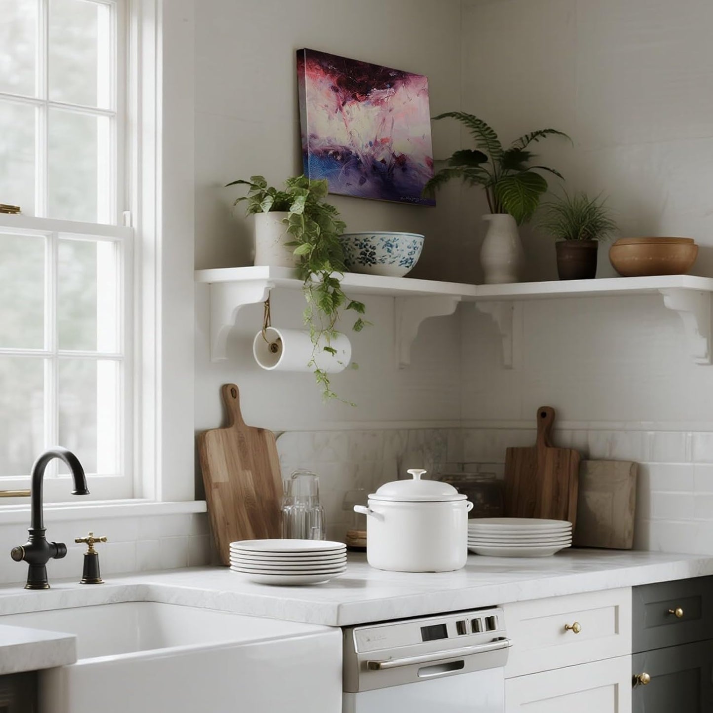 Gloliv Canvas Wall Art – Abstract Wall Decor Painting, Artist-Authorized Reproduction Canvas Prints, Modern Wall Art Decor for Living Room, Bedroom, or Office，10"x8"